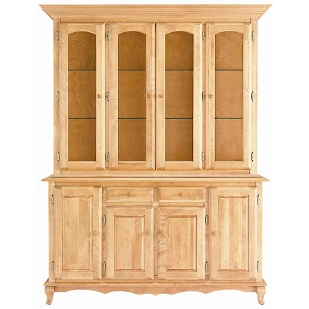 Customizable 60 Inch Buffet & Hutch China Cabinet